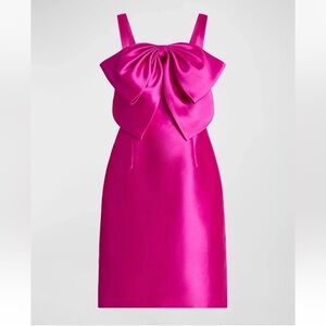 Zac Posen Fuchsia Mini Dress with Bow, US8